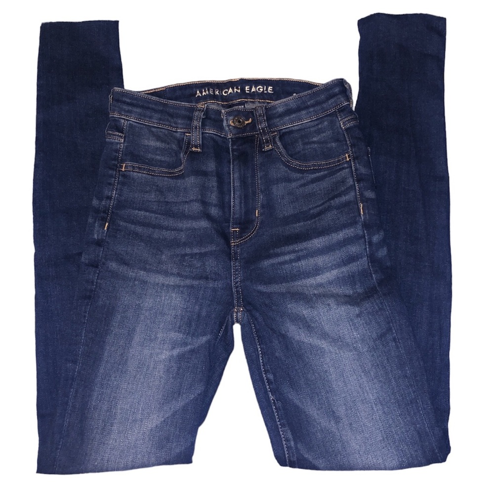 American Eagle Super Stretch Skinny Jeans, Dark-Wash, Size 0, NWOT